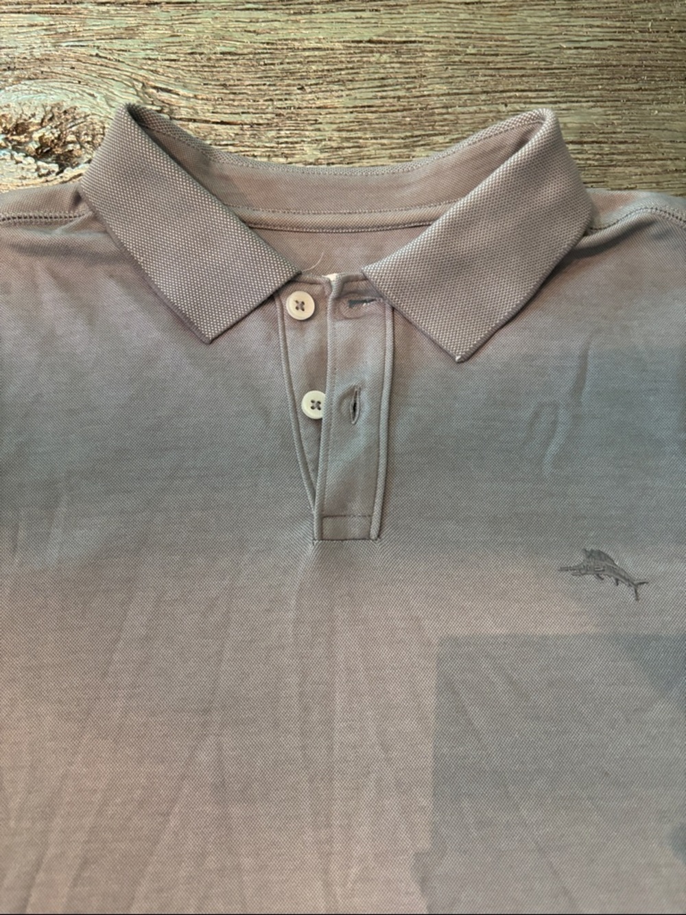 Tommy Bahama Men's Polo Shirt - Light Grey/Mauve